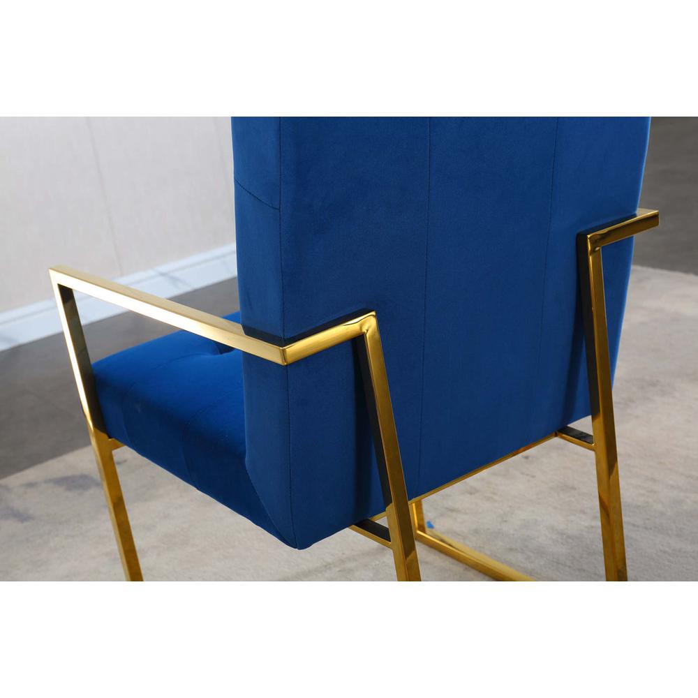 Dining Chair Blue. Picture 5