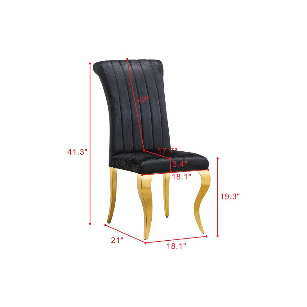 Dining Chair Black. Picture 2