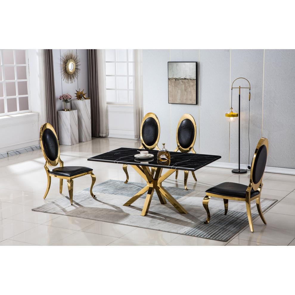 Rectangular Dining Table 26Mm Black. Picture 8