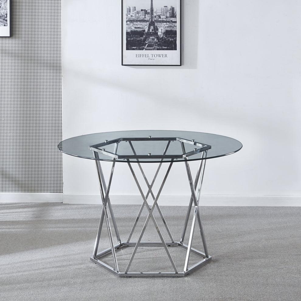 Round Dining Table 10Mm Clear Tempered. Picture 2