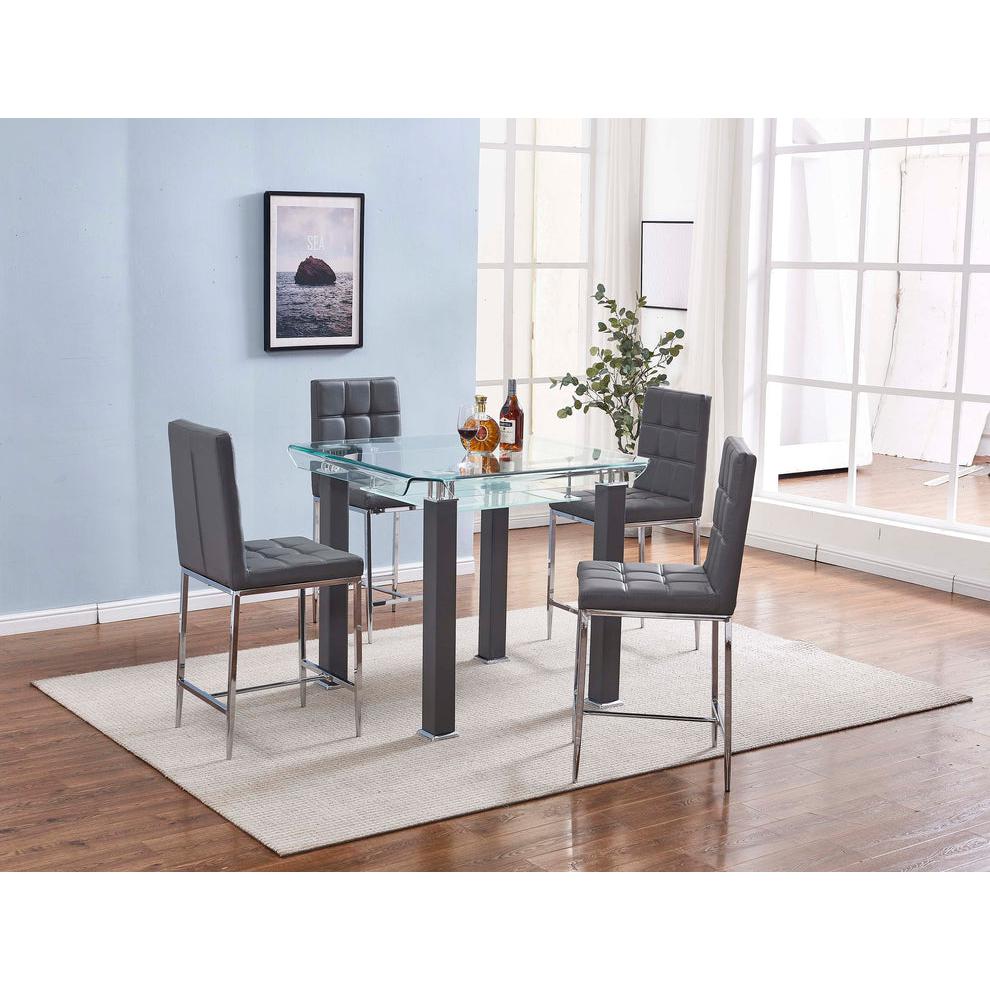 Square High Dining Table. Picture 1
