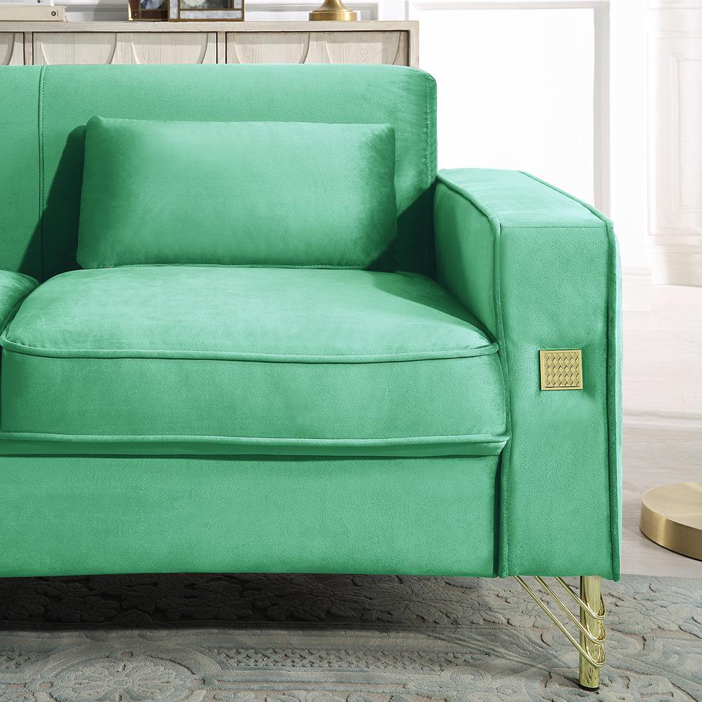 Loveseat Green. Picture 17
