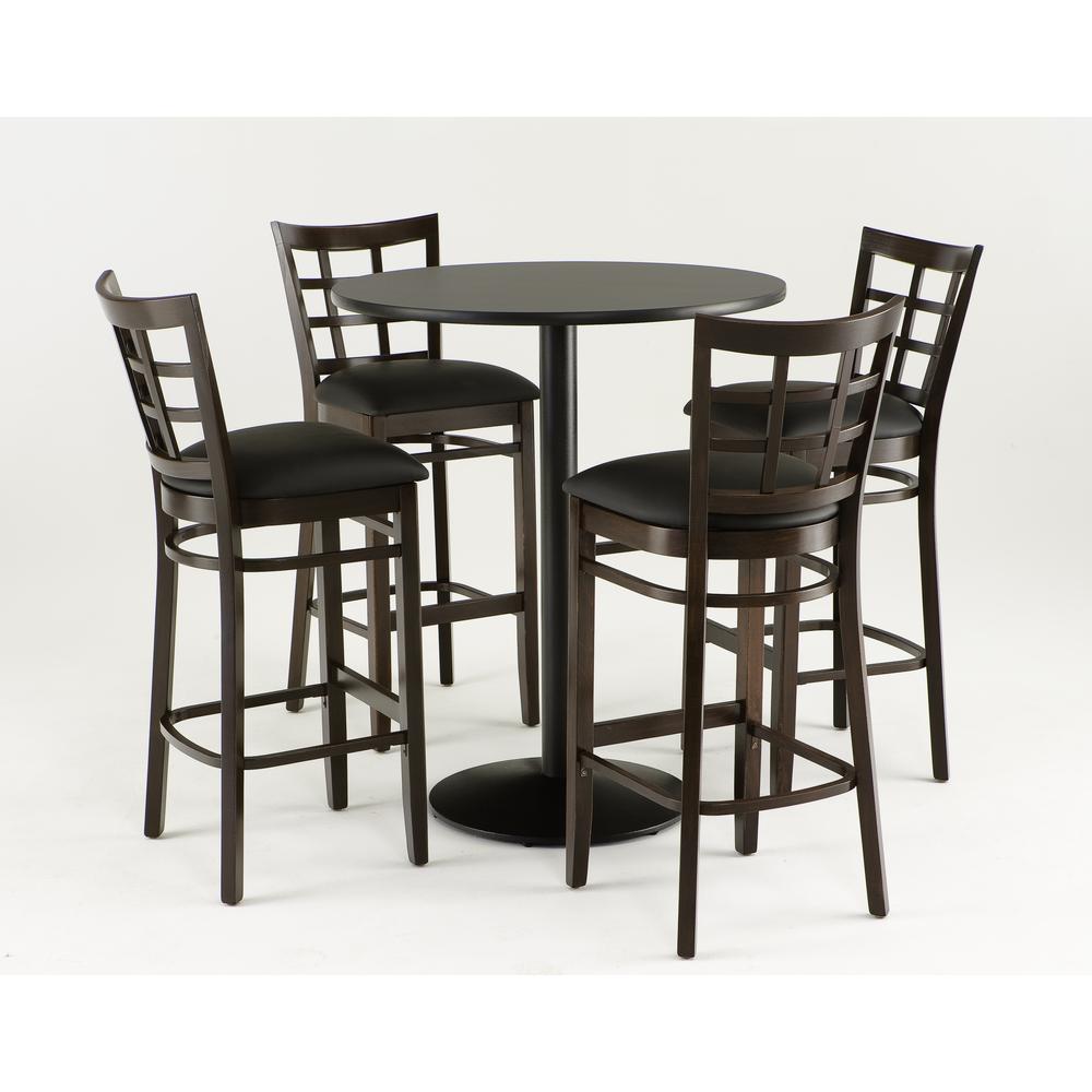 3130 30" Bar Stool with Black Finish and Canter Twilight Seat. Picture 2