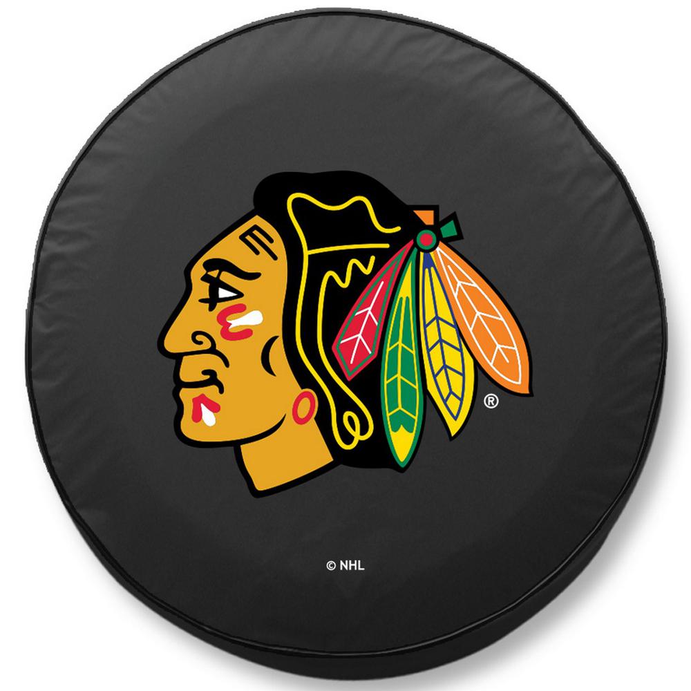 31 1/4 x 11 Chicago Blackhawks Tire Cover. Picture 1
