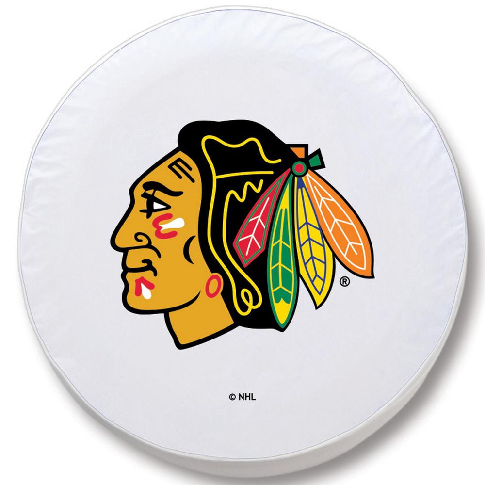 31 1/4 x 11 Chicago Blackhawks Tire Cover. Picture 1