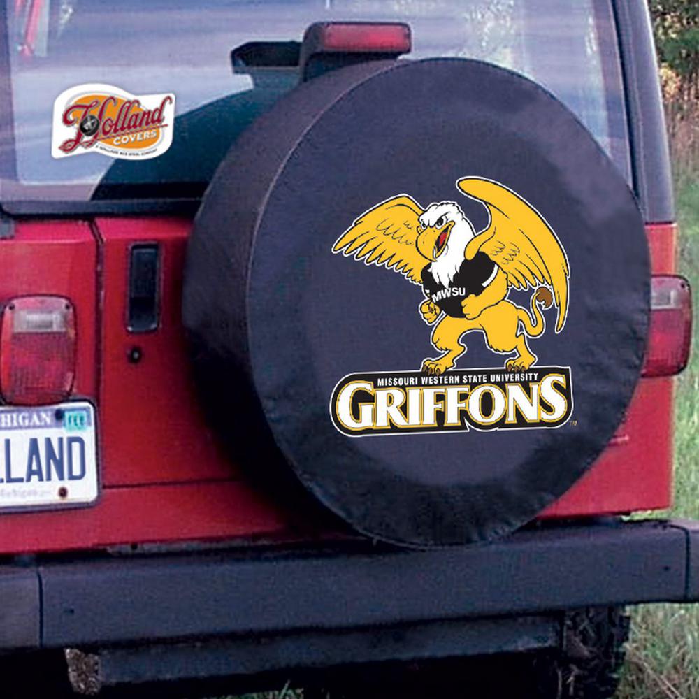 31 1/4 x 11 Missouri Western State Tire Cover. Picture 2