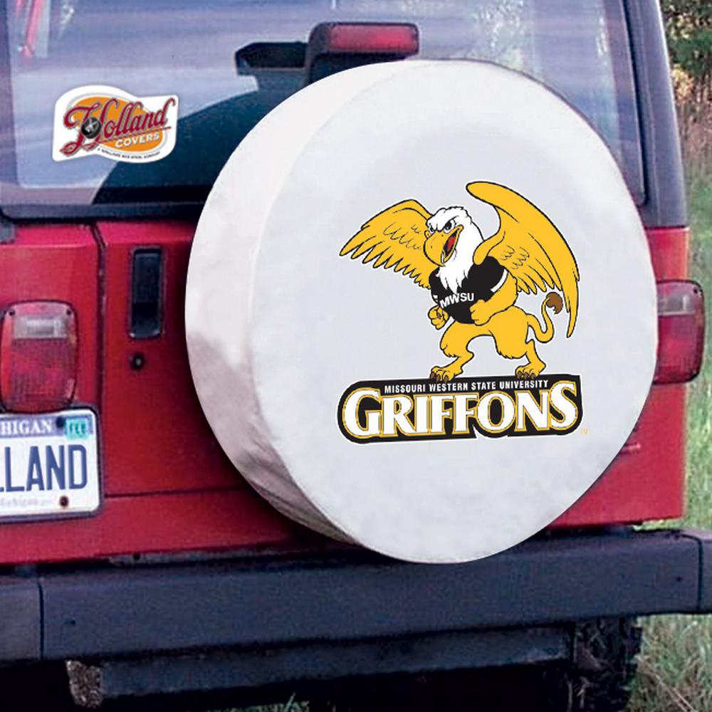 31 1/4 x 11 Missouri Western State Tire Cover. Picture 2