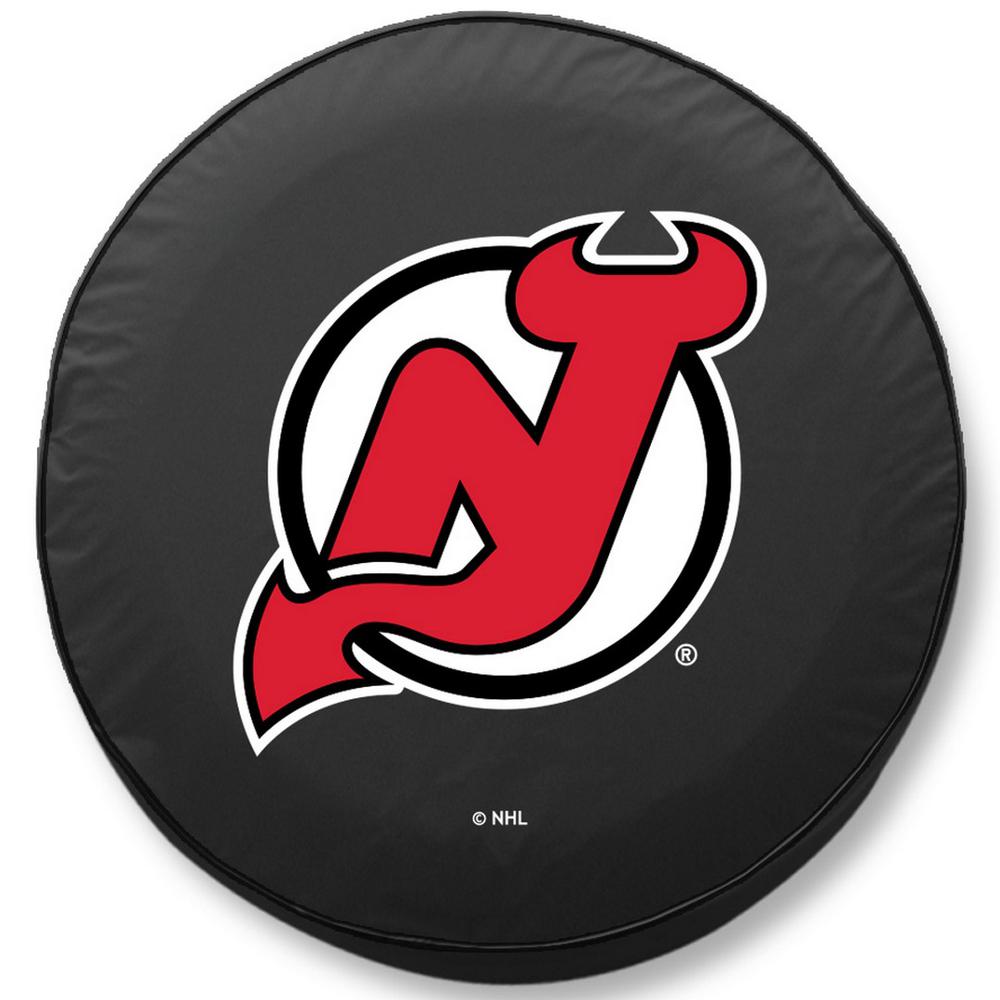 31 1/4 x 11 New Jersey Devils Tire Cover. Picture 1