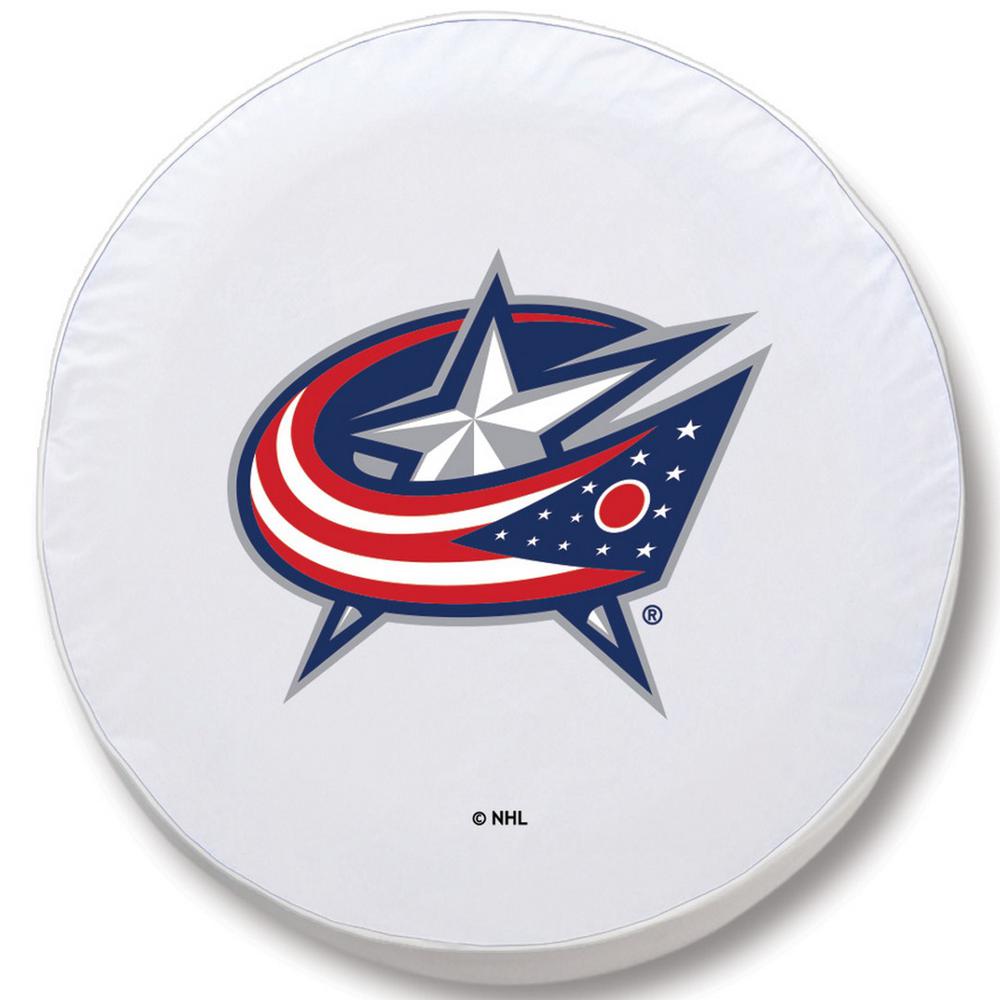 25 1/2 x 8 Columbus Blue Jackets Tire Cover. Picture 1