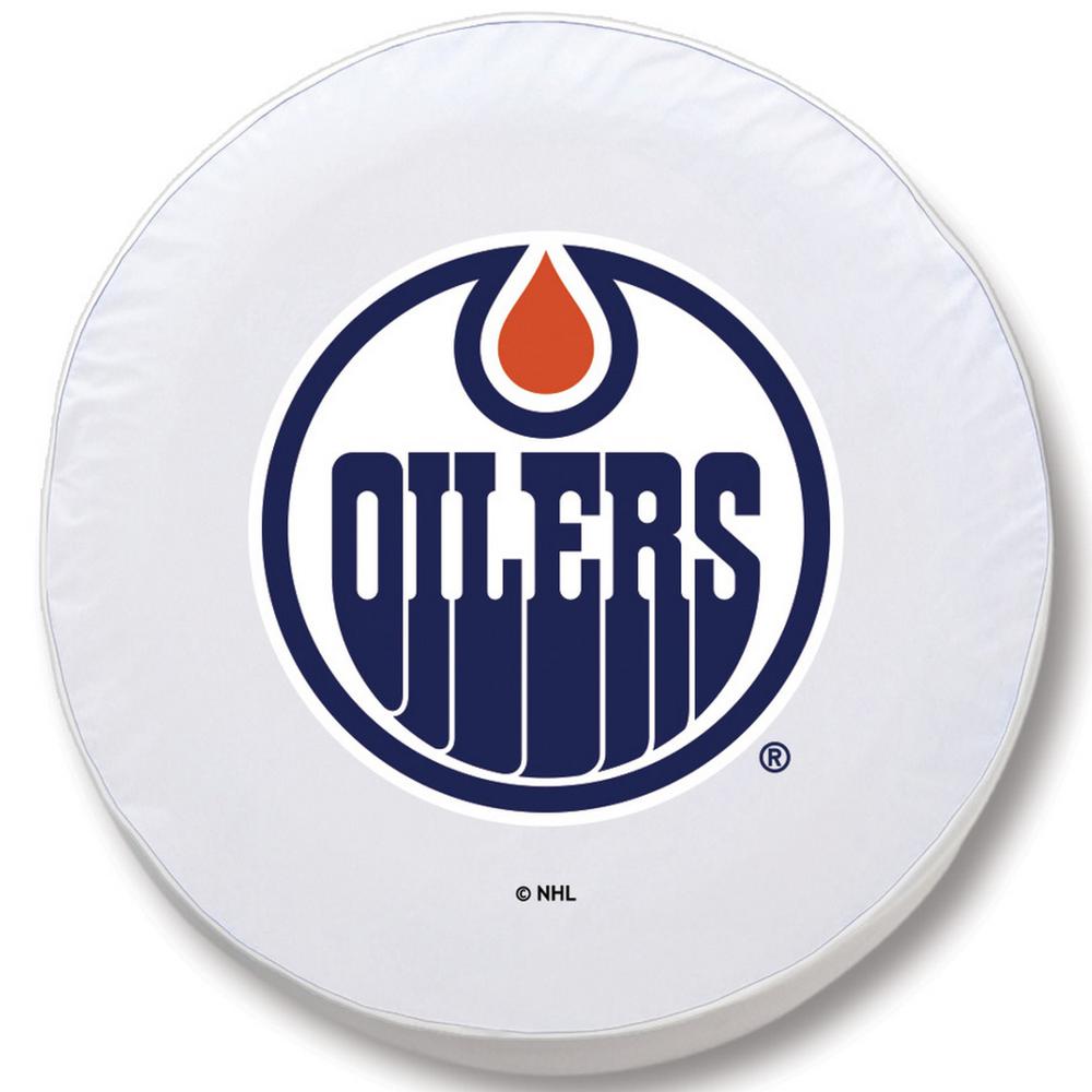 25 1/2 x 8 Edmonton Oilers Tire Cover. Picture 1