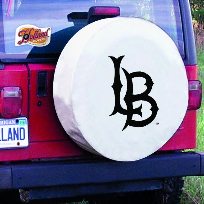 25 1/2 x 8 Long Beach State University Tire Cover. Picture 2