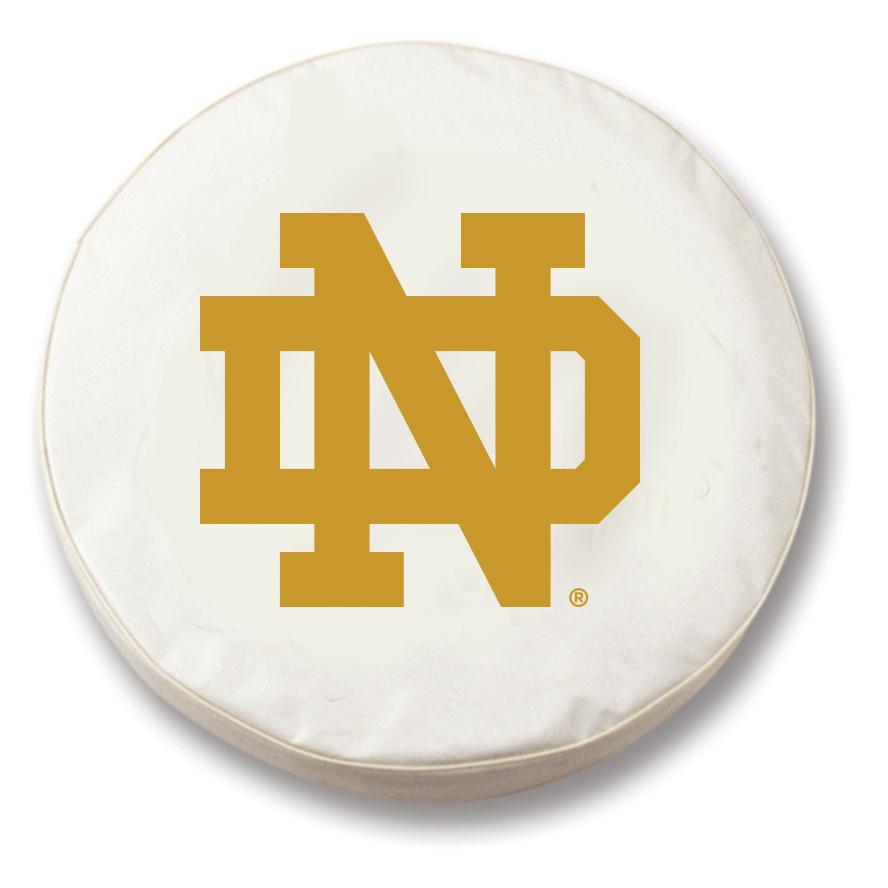 25 1/2 x 8 Notre Dame (ND) Tire Cover. Picture 1