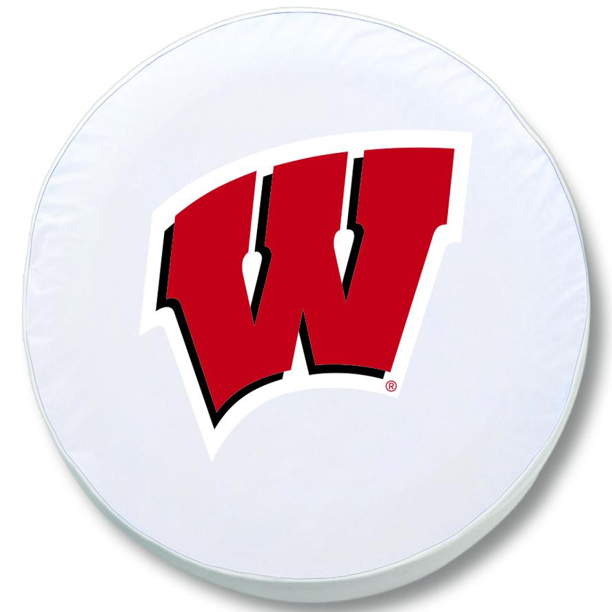 25 1/2 x 8 Wisconsin "W" Tire Cover. Picture 1