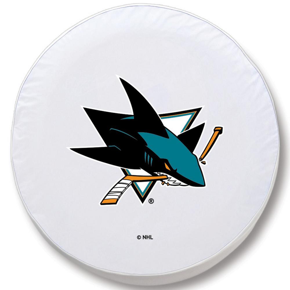 24 x 8 San Jose Sharks Tire Cover. Picture 1