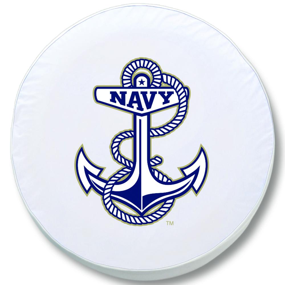 21 1/2 x 8 US Naval Academy (NAVY) Tire Cover. Picture 1