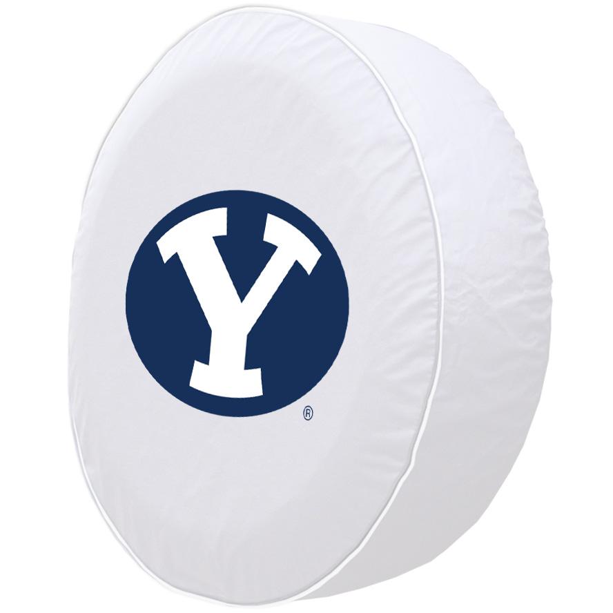 28 1/2 x 8 Brigham Young Tire Cover. Picture 2