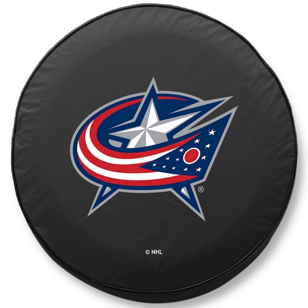 28 1/2 x 8 Columbus Blue Jackets Tire Cover. Picture 1