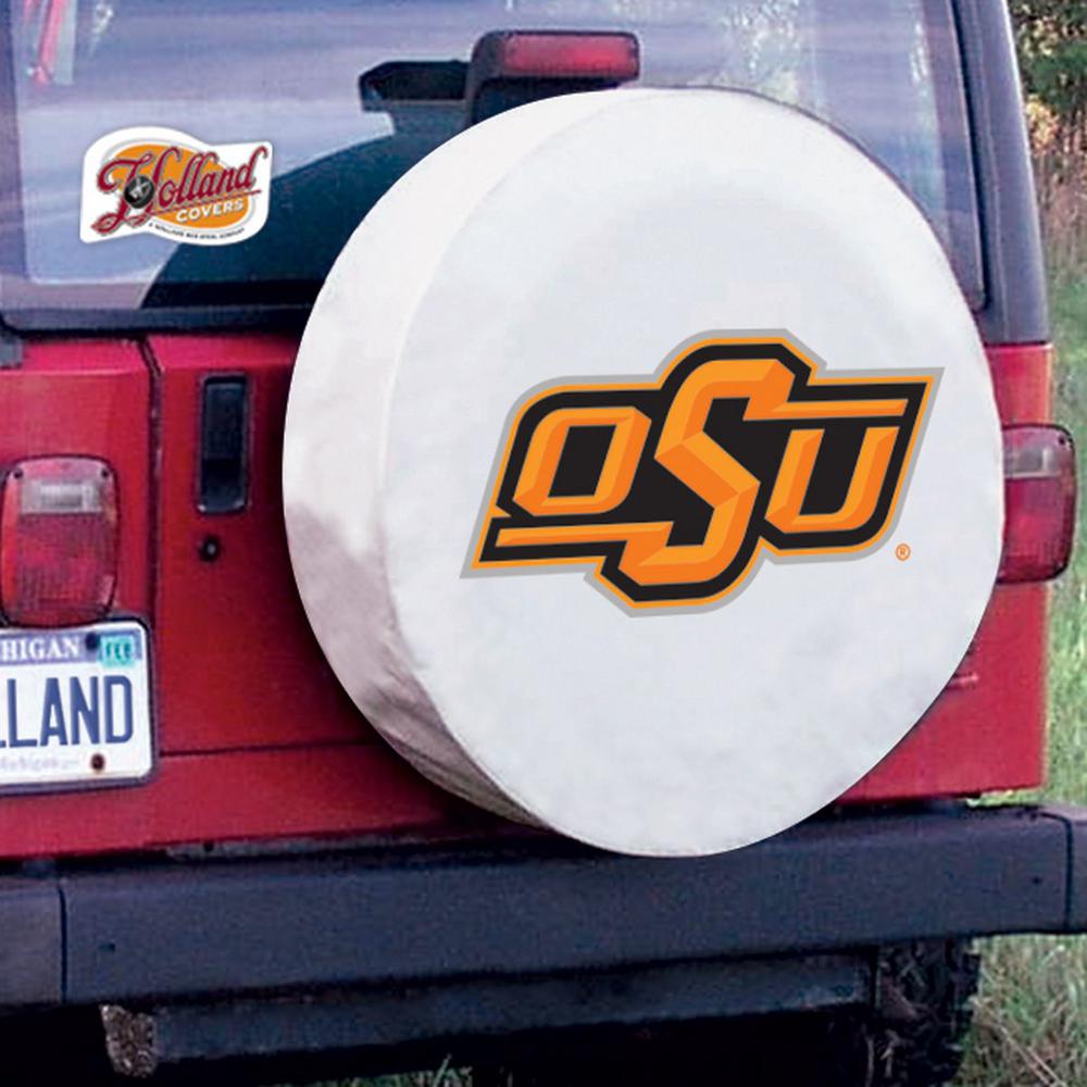 28 1/2 x 8 Oklahoma State Tire Cover. Picture 2
