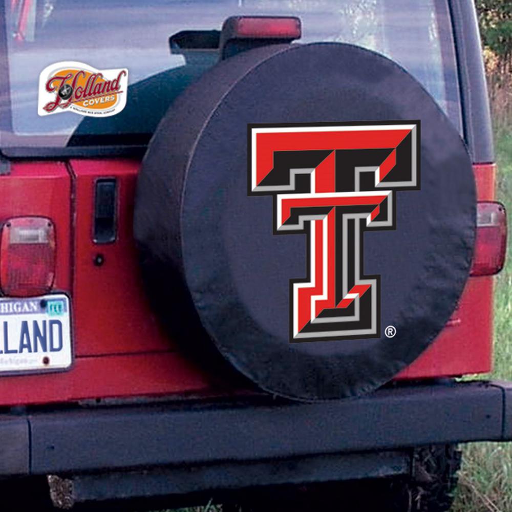 28 1/2 x 8 Texas Tech Tire Cover. Picture 2