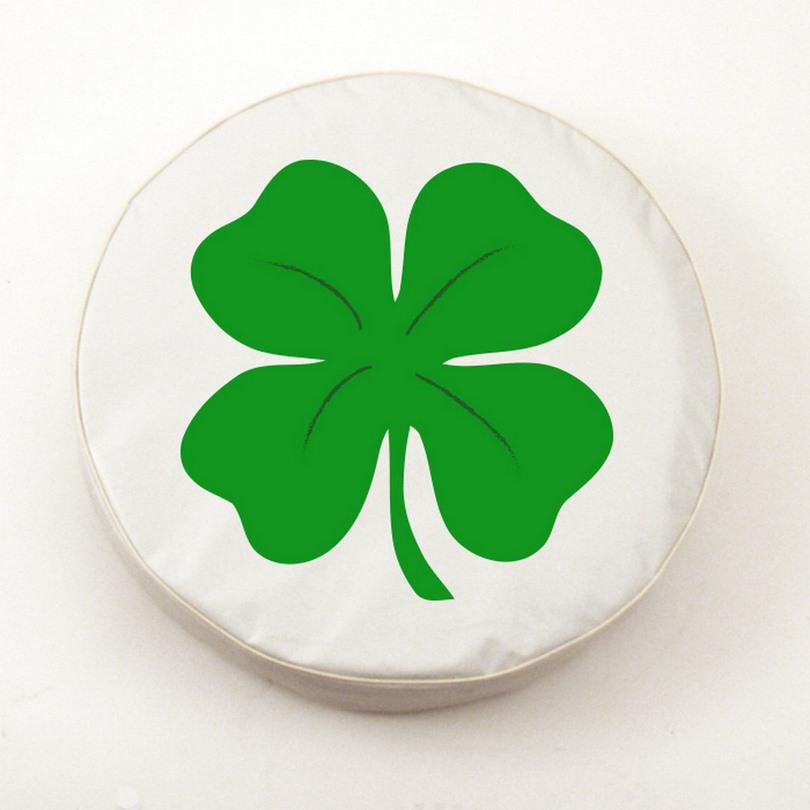 4-Leaf Clover Tire Cover. Picture 1