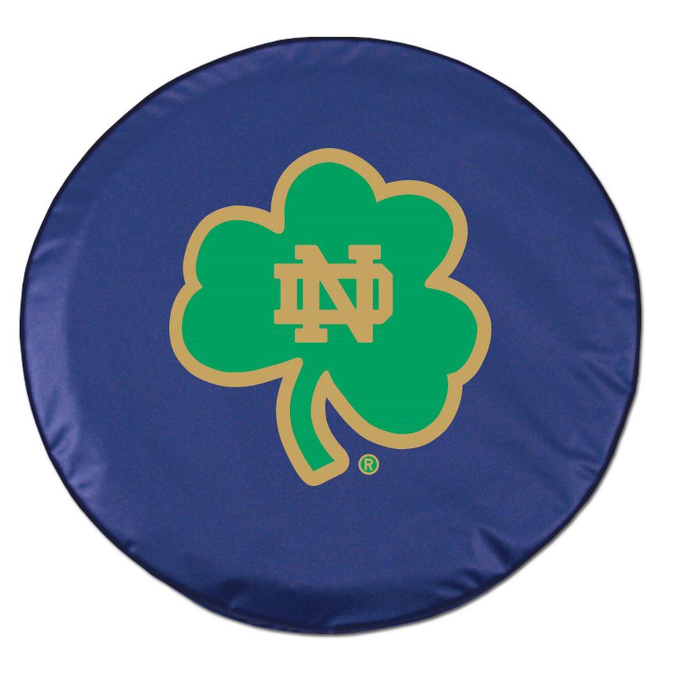 32 1/4 x 12 Notre Dame (Shamrock) Tire Cover. Picture 1