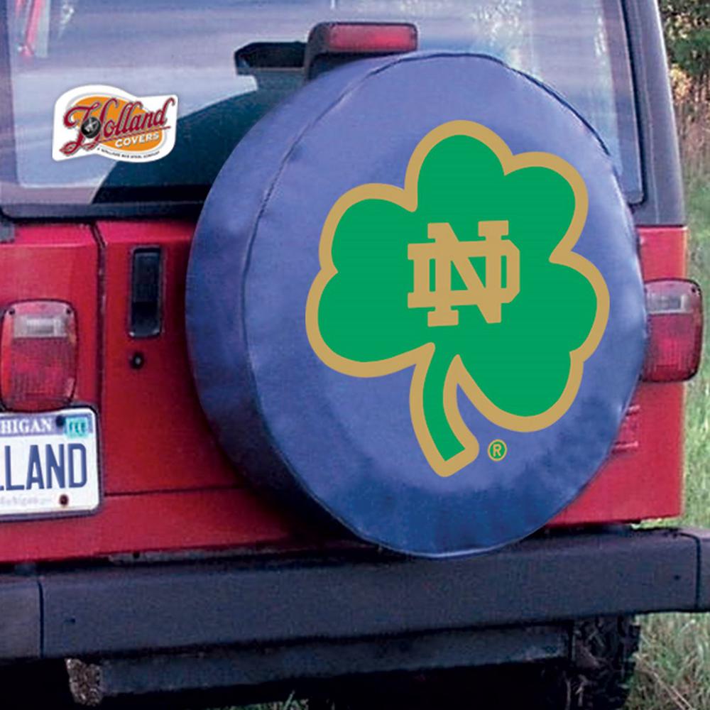 32 1/4 x 12 Notre Dame (Shamrock) Tire Cover. Picture 2