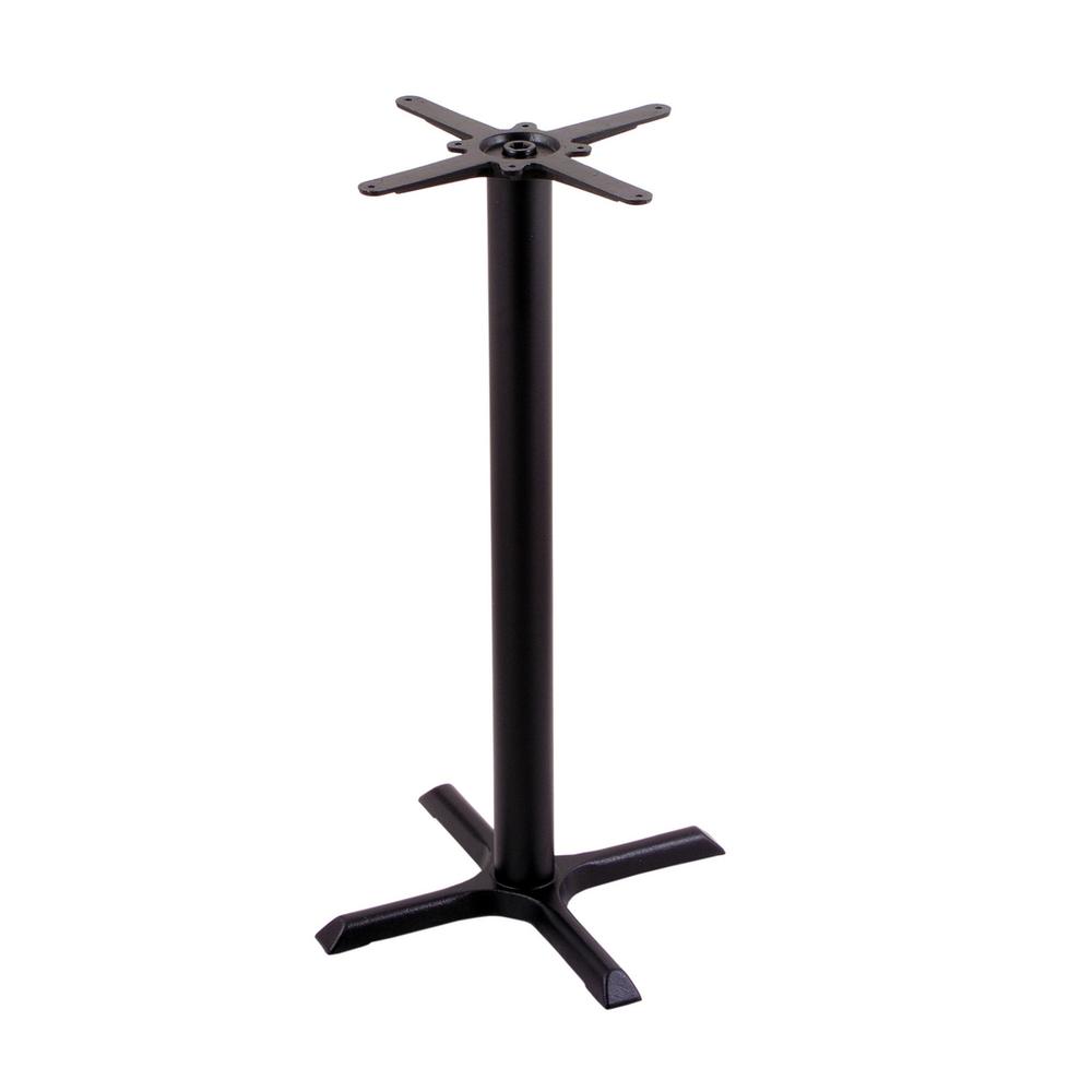 211 Black Cast Iron Bar Height Base with 22" x 22" X-Style Foot. The main picture.