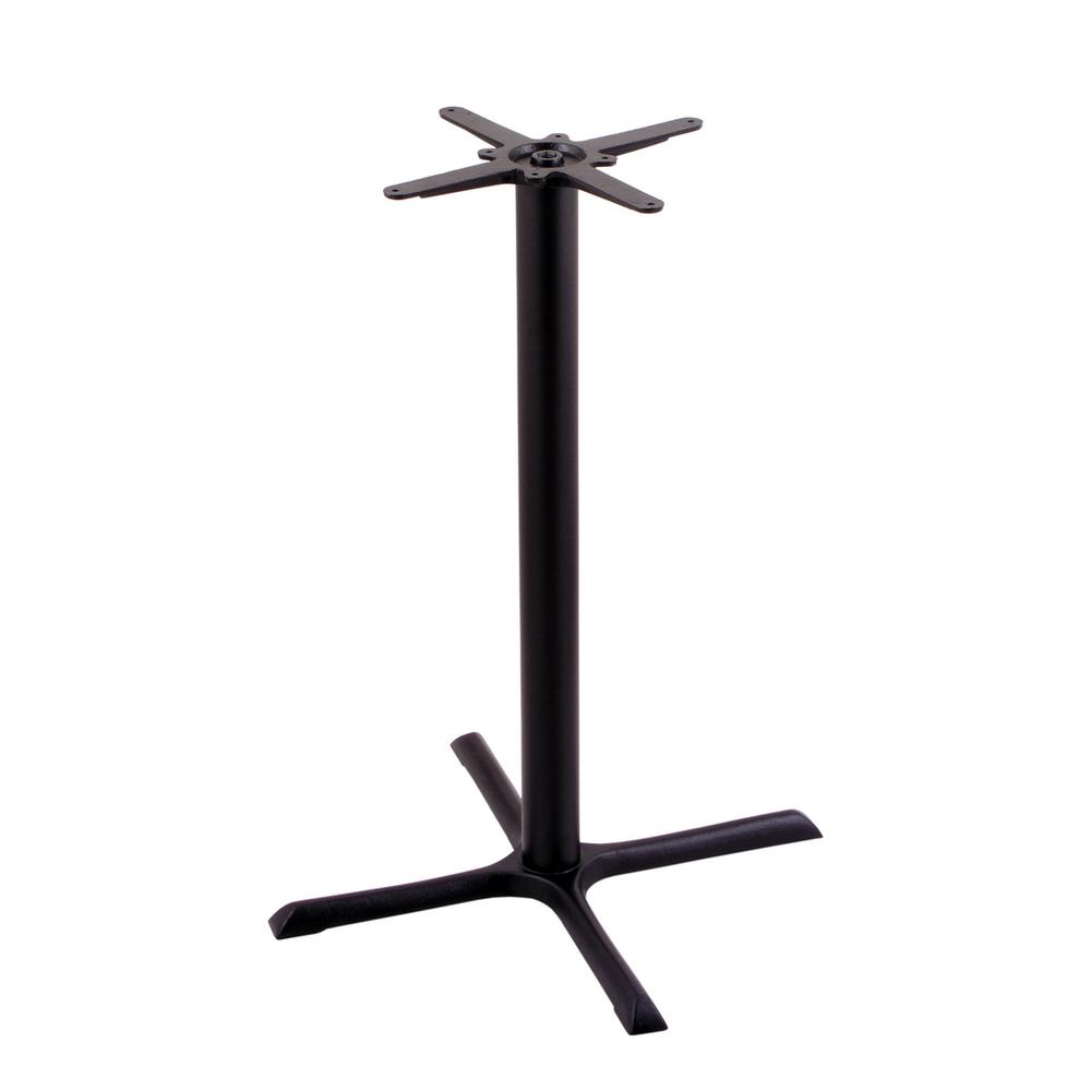 211 Black Cast Iron Bar Height Base with 30" x 30" X-Style Foot. The main picture.