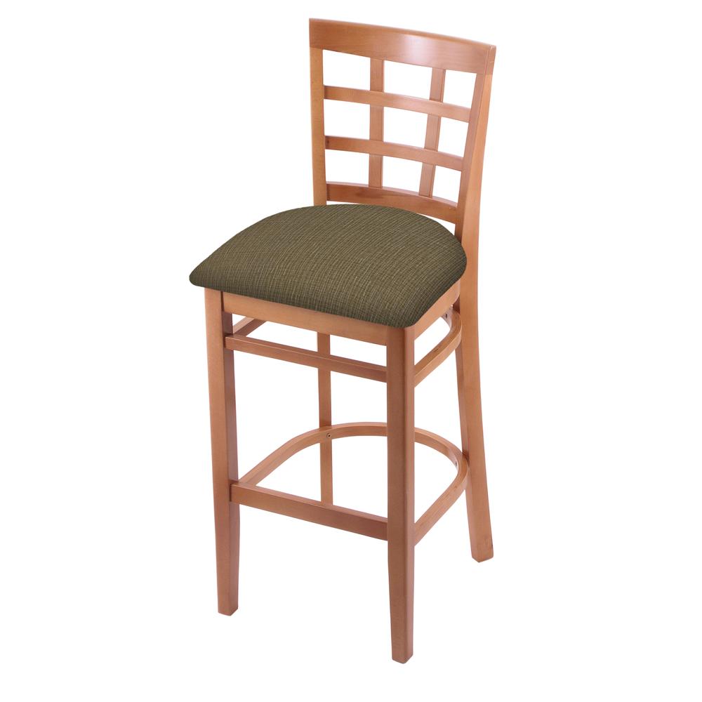 3130 30" Bar Stool with Medium Finish and Graph Cork Seat. Picture 1