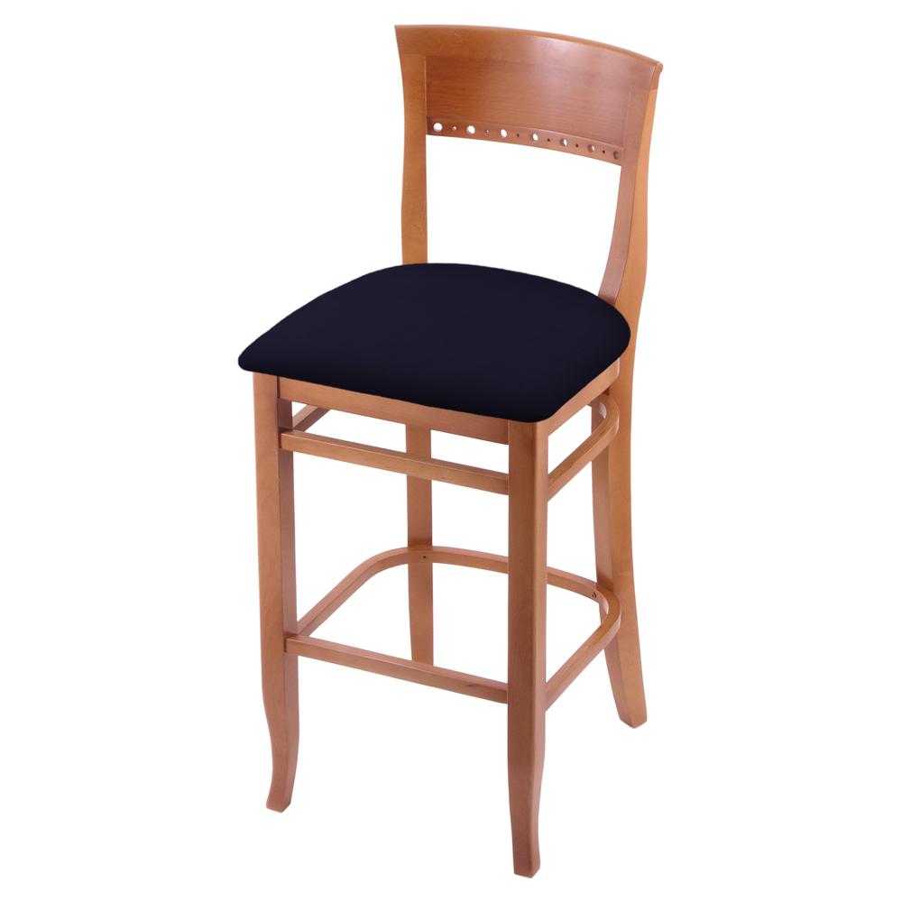 3160 30" Bar Stool with Medium Finish and Canter Twilight Seat. Picture 1