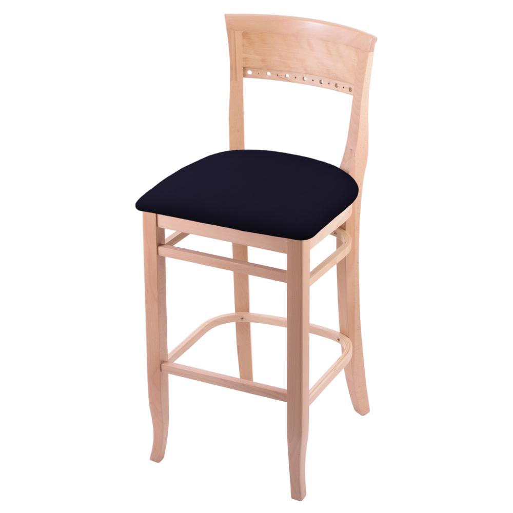 3160 30" Bar Stool with Natural Finish and Canter Twilight Seat. Picture 1