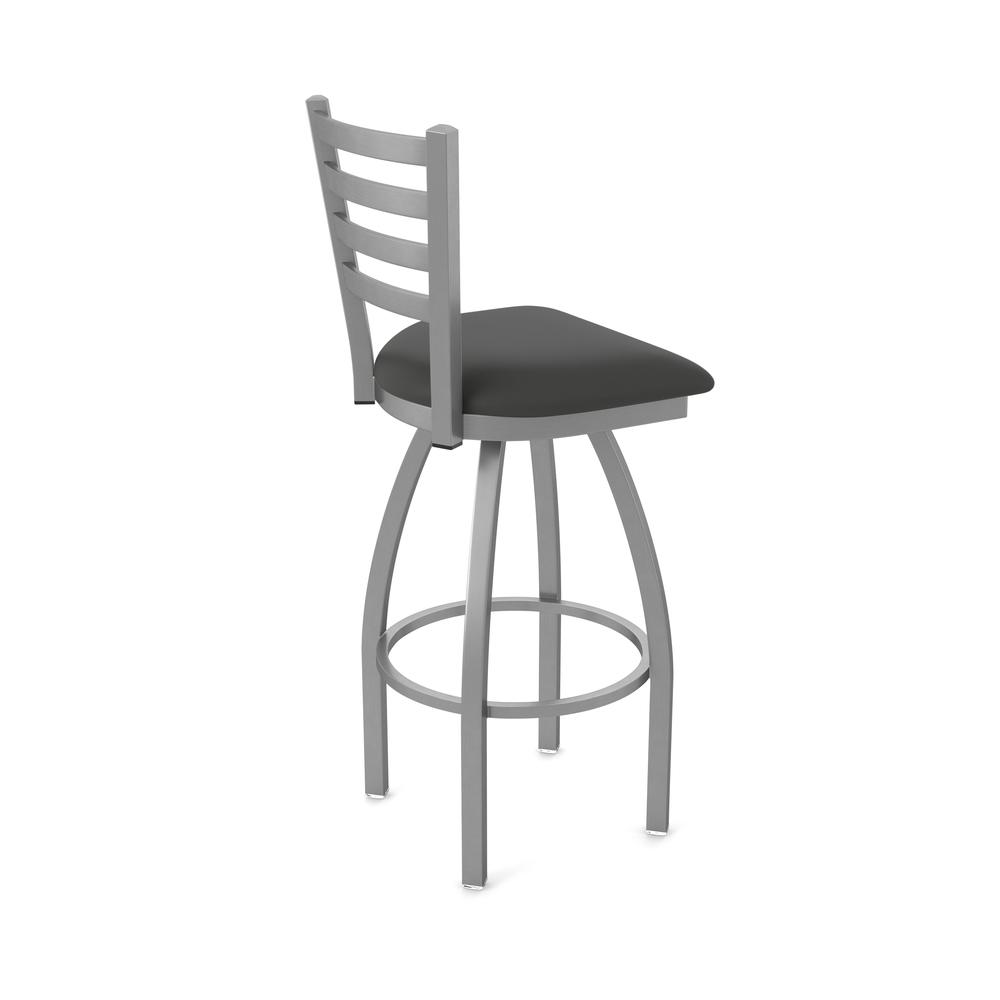 410 Jackie Stainless Steel 30" Swivel Bar Stool with Canter Iron Seat. Picture 2