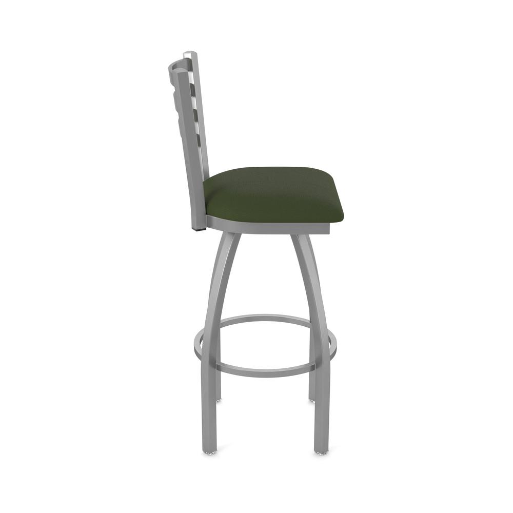 410 Jackie Stainless Steel 30" Swivel Bar Stool with Canter Pine Seat. Picture 4