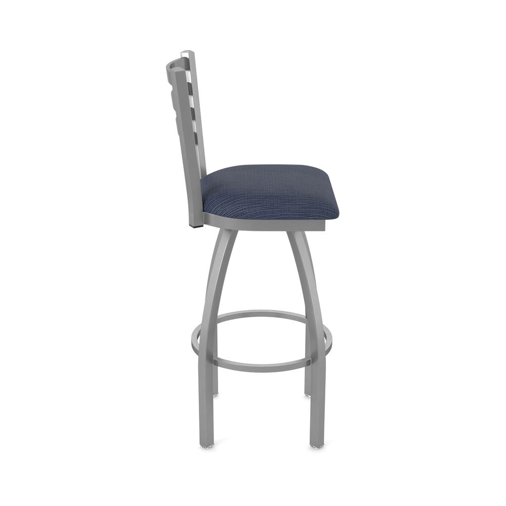 410 Jackie Stainless Steel 30" Swivel Bar Stool with Graph Anchor Seat. Picture 4