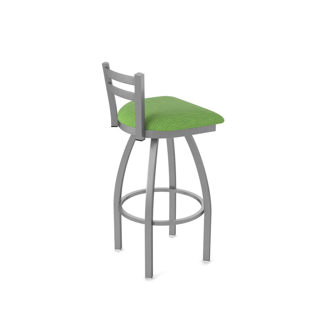 411 Jackie Low Back Stainless Steel 30" Swivel Bar Stool with Graph Parrot Seat. Picture 2