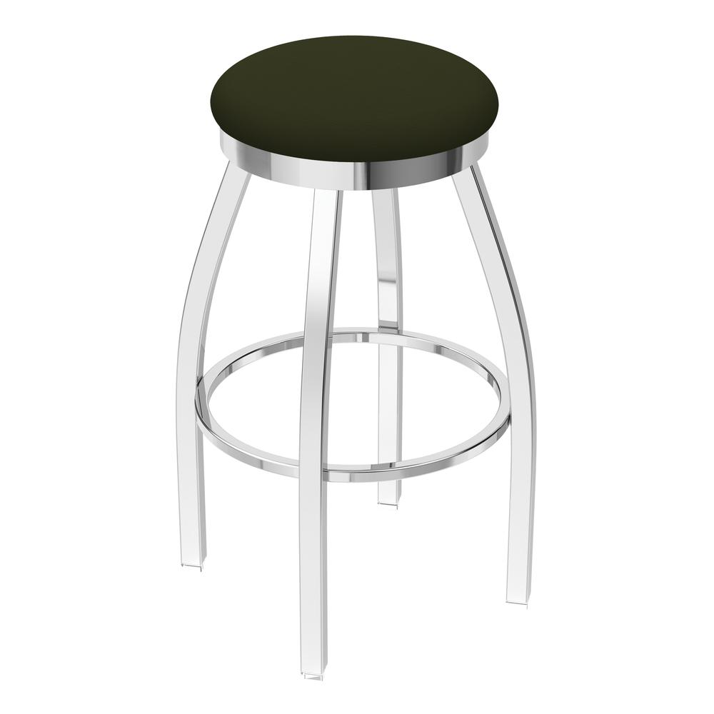 802 Misha 36" Swivel Extra Tall Bar Stool with Chrome Finish and Canter Pine Seat. Picture 1