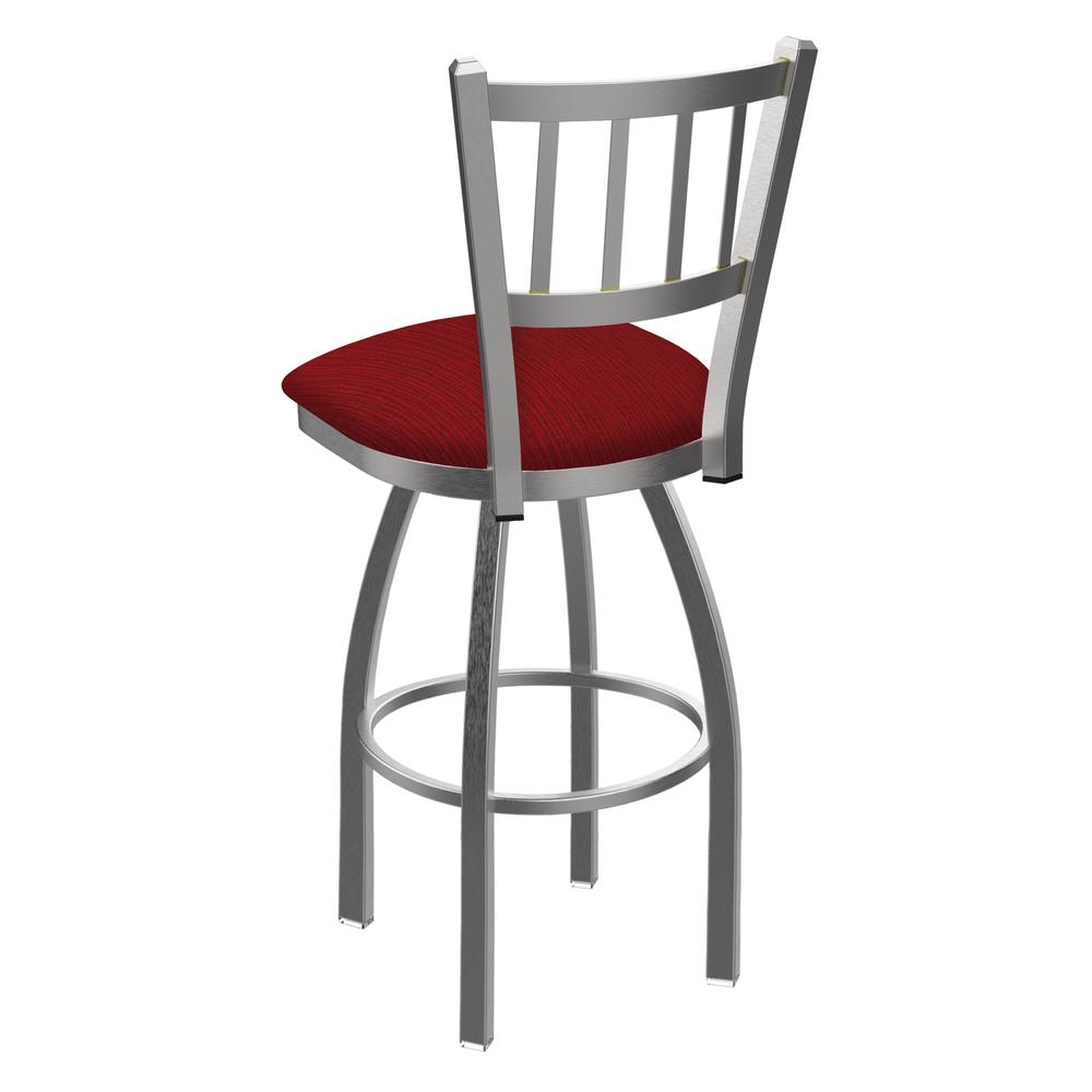 810 Contessa Stainless Steel 30" Swivel Bar Stool with Graph Ruby Seat. Picture 2