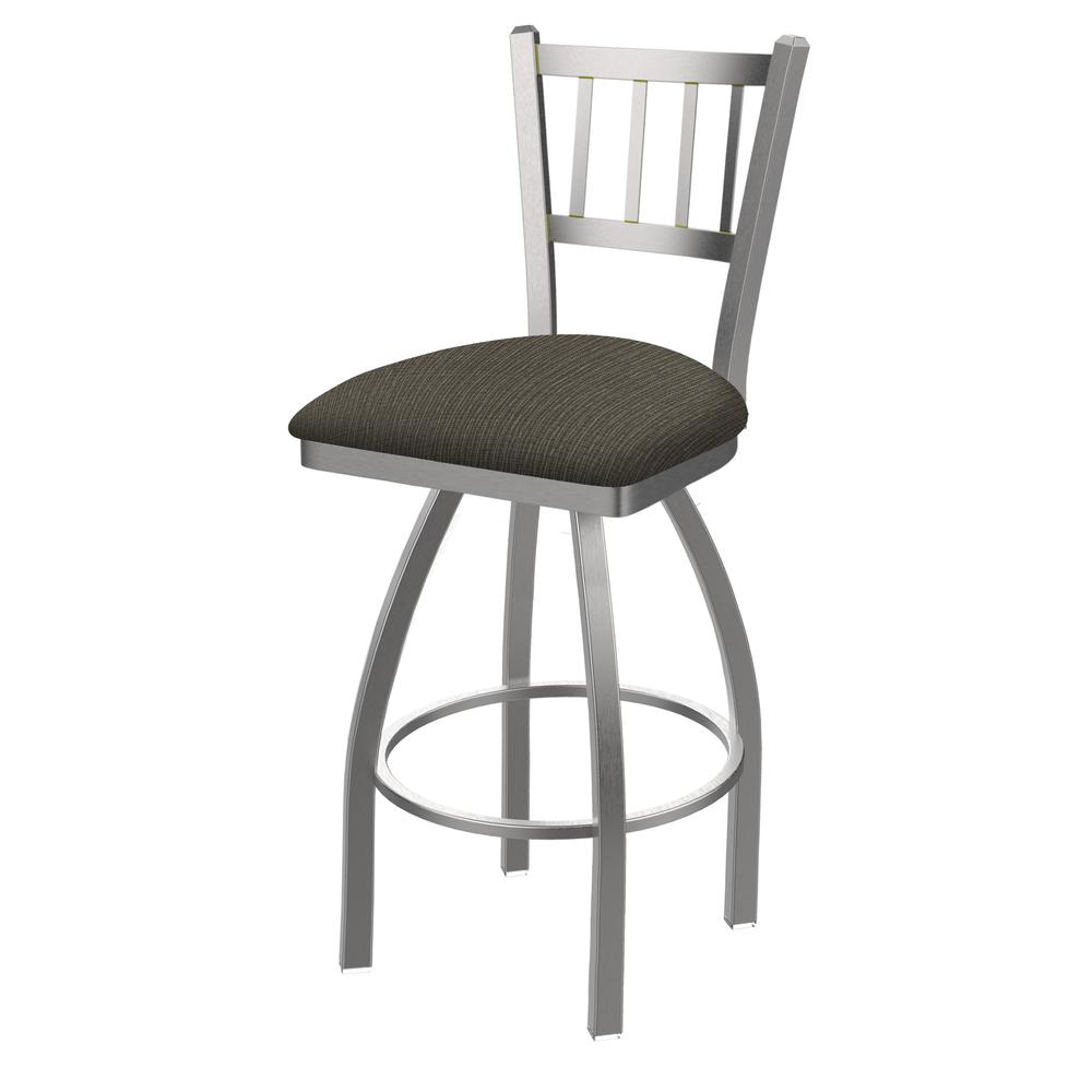 810 Contessa Stainless Steel 30" Swivel Bar Stool with Graph Chalice Seat. Picture 1