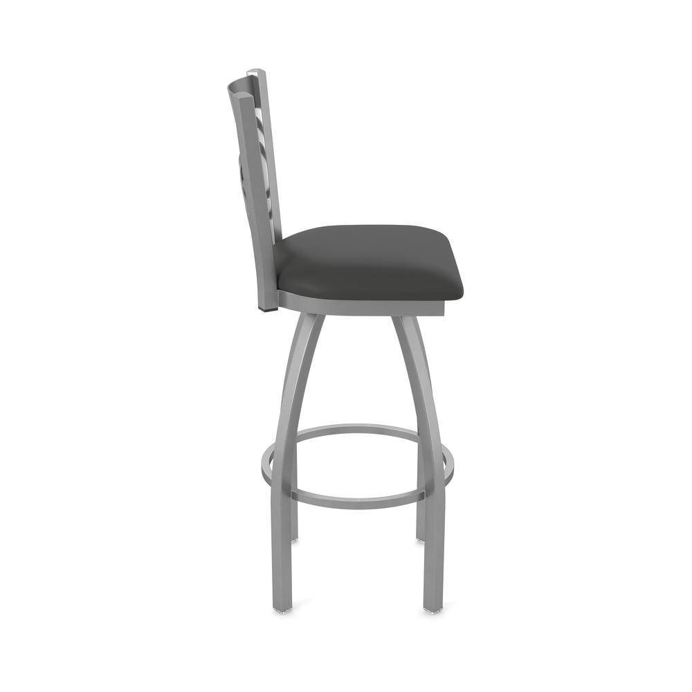 820 Catalina Stainless Steel 30" Swivel Bar Stool with Canter Iron Seat. Picture 4