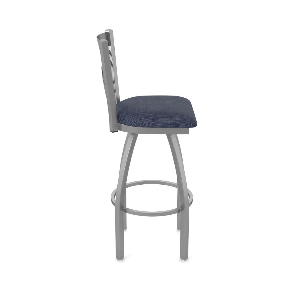 820 Catalina Stainless Steel 30" Swivel Bar Stool with Graph Anchor Seat. Picture 4
