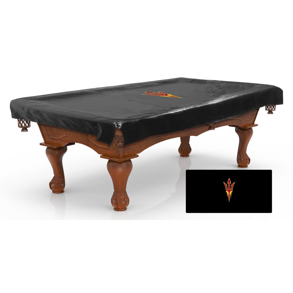 Arizona State Billiard Table Cover with Pitchfork Logo. Picture 1