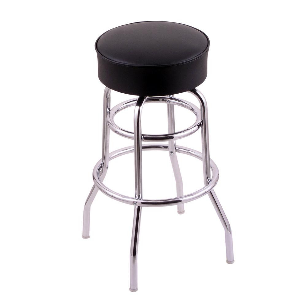 C7C1 Classic Series 30" Bar Stool with Chrome Finish, Black Vinyl Seat, and 360 swivel. Picture 1