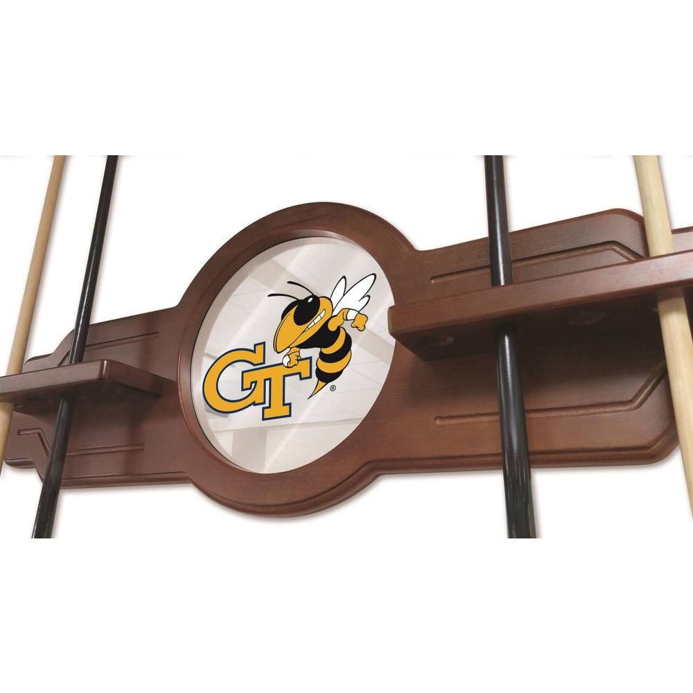 Georgia Tech Cue Rack in Chardonnay Finish. Picture 3