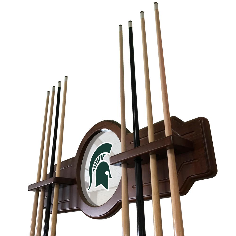 Michigan State Cue Rack in Chardonnay Finish. Picture 2