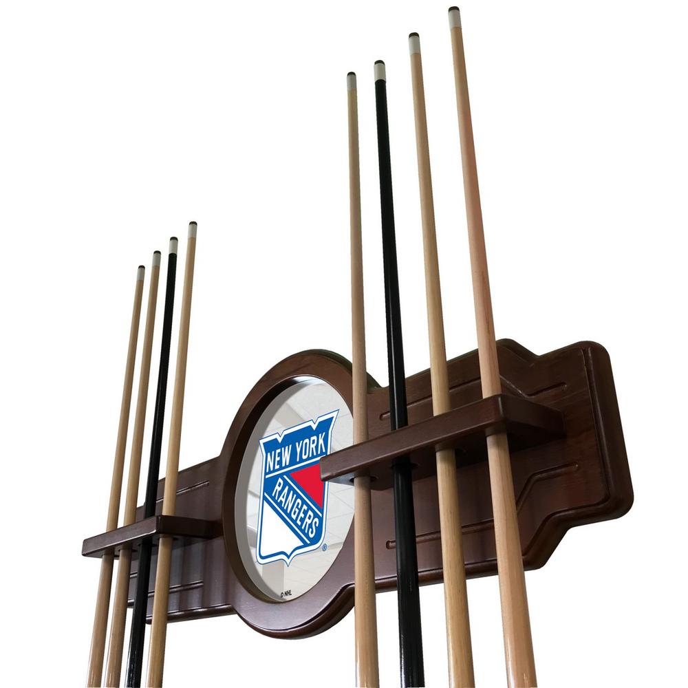 New York Rangers Cue Rack in Chardonnay Finish. Picture 2