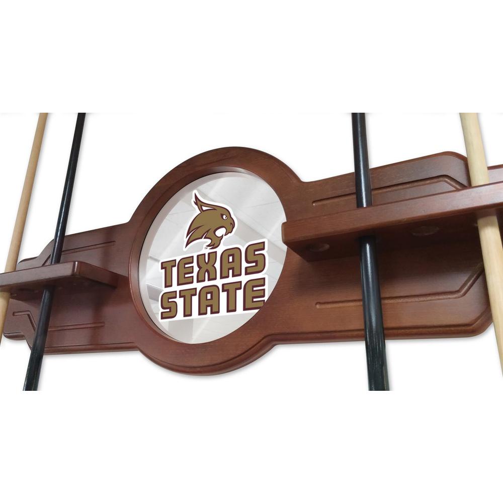 Texas State Cue Rack in Chardonnay Finish. Picture 3