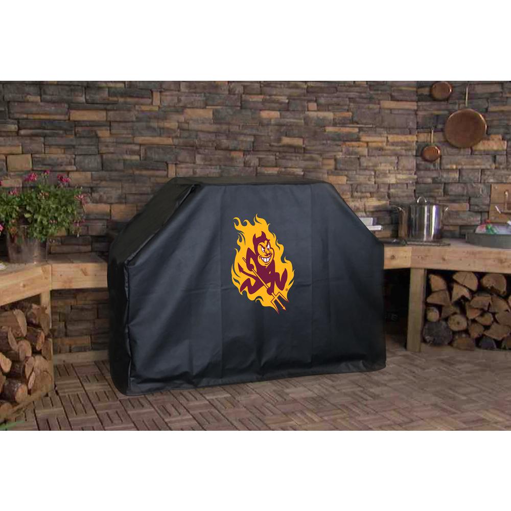 72" Arizona State Grill Cover with Sparky Logo by Covers by HBS. Picture 3