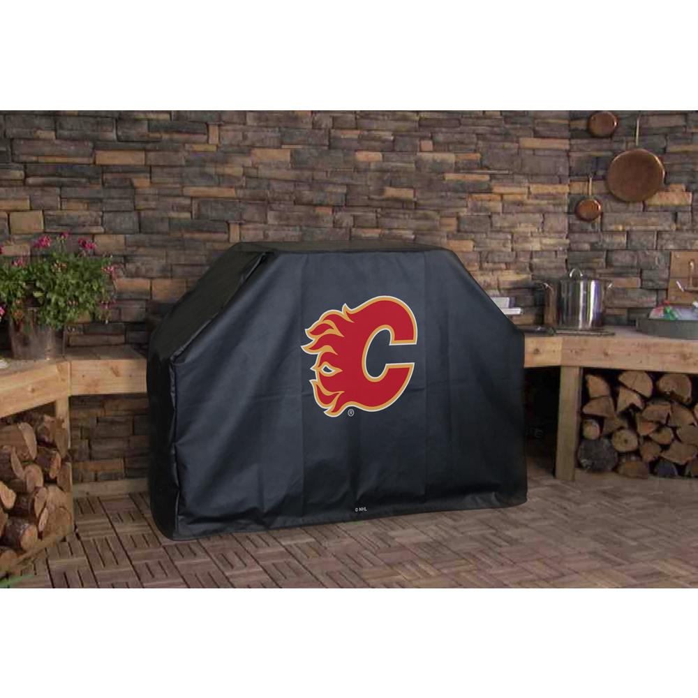 72" Calgary Flames Grill Cover by Covers by HBS. Picture 3