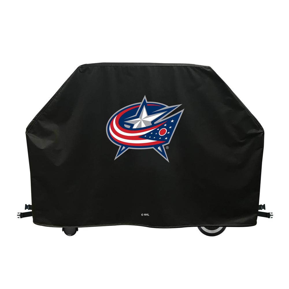 72" Columbus Blue Jackets Grill Cover by Covers by HBS. Picture 1