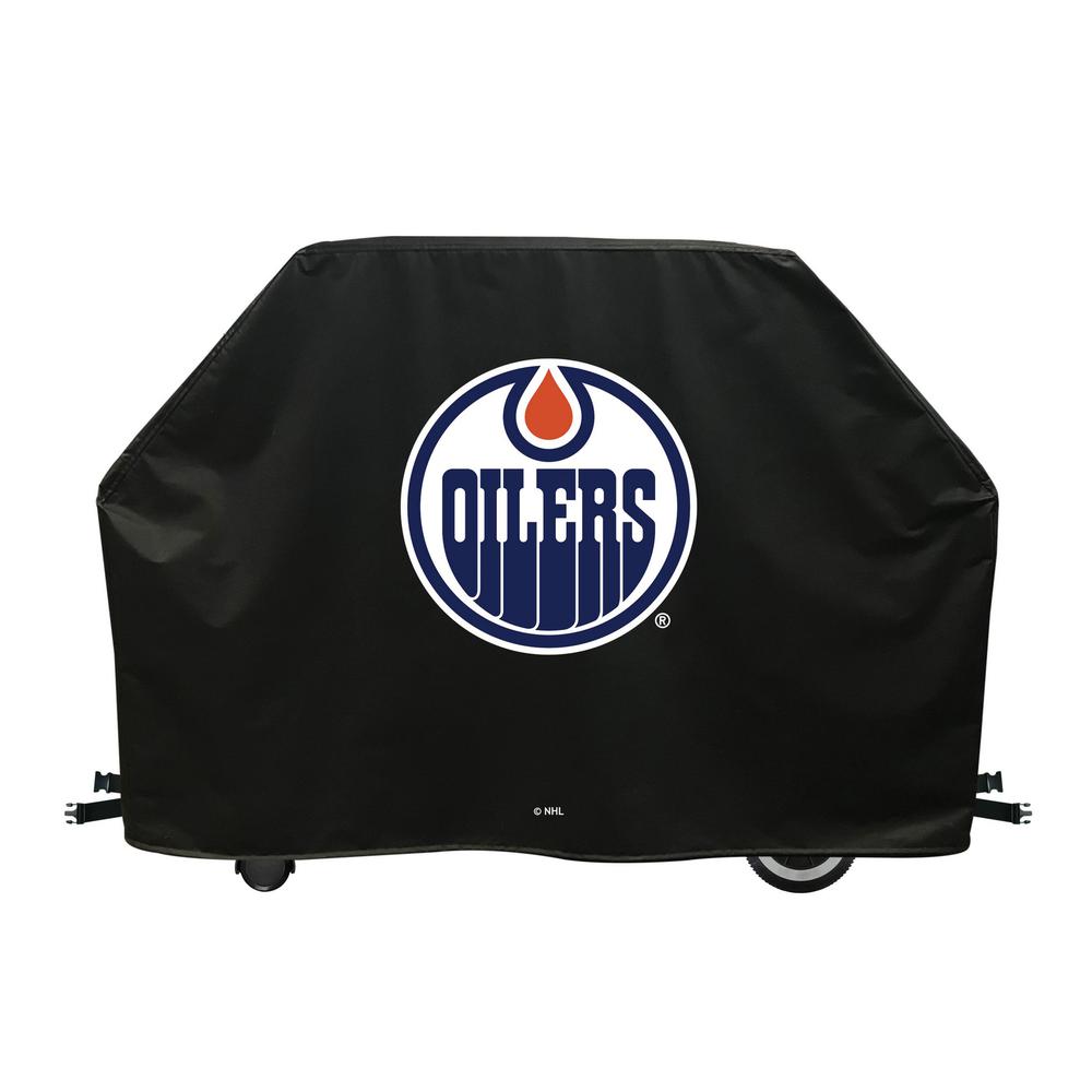 72" Edmonton Oilers Grill Cover by Covers by HBS. Picture 1
